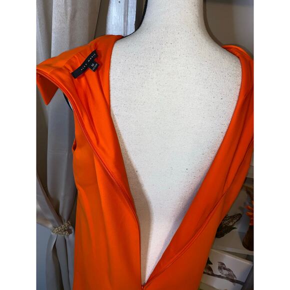 Alex Marie Stunning Sophisticated 10 Mock Neck Sleeveless Back Zip Lined Dress - Picture 5 of 12